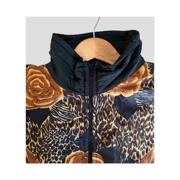 Vintage Bomber Jacket Floral Animal Print - Picture 4 of 11